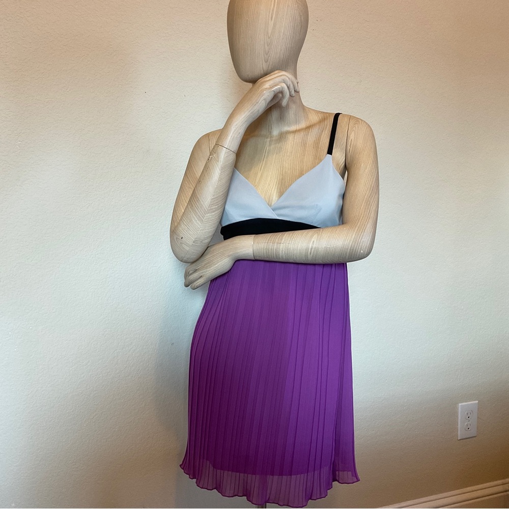 Johnny Martin Babydoll Mini Dress Fuscia and Silver Women’s Junior size 7